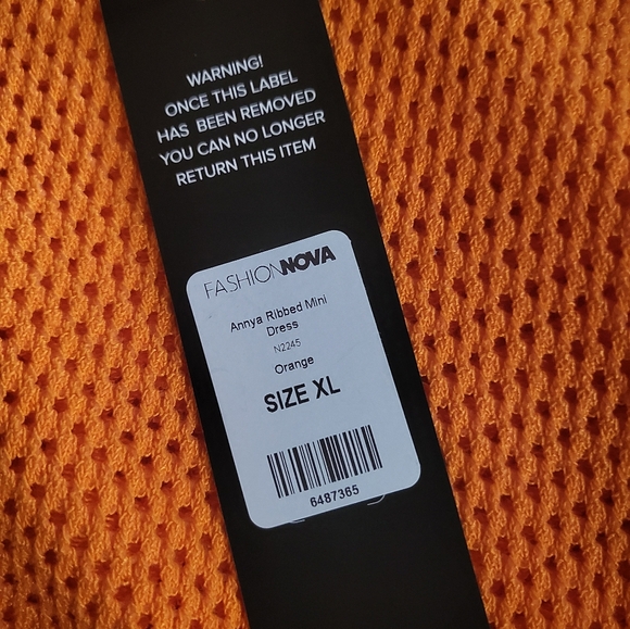 Orange Mini Dress - Picture 2 of 2